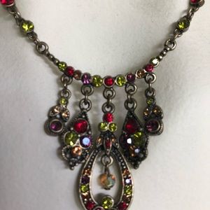 Crystal Edwardian Style Necklace and Earring Set